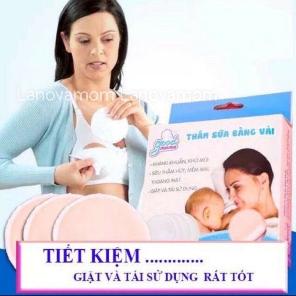 Miếng lót thấm sữa giặt được good mama