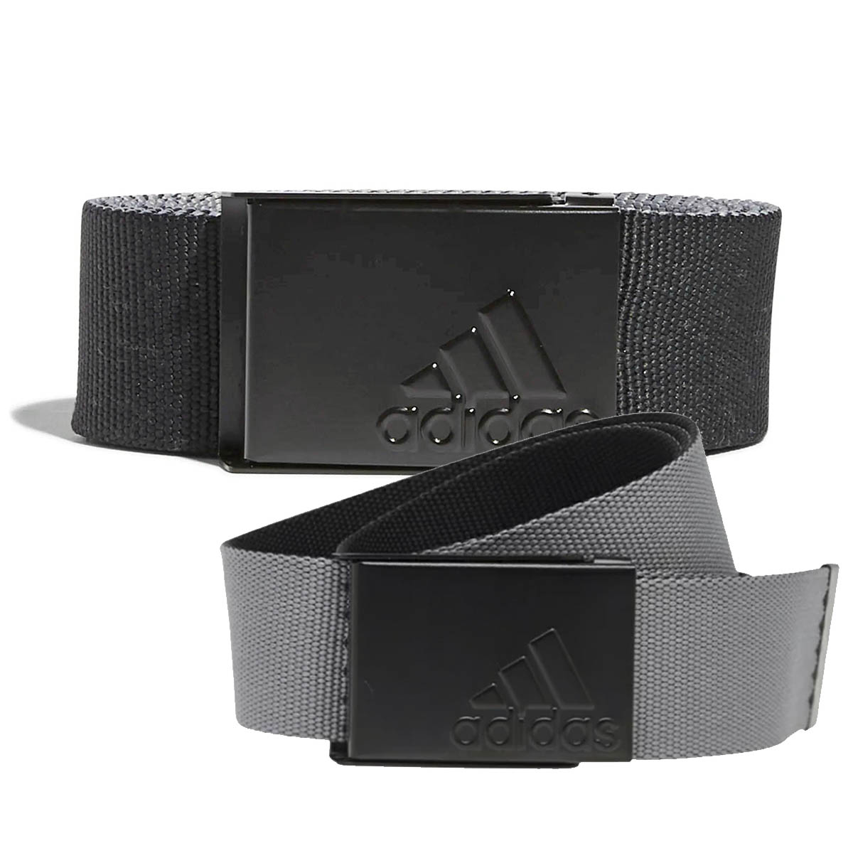 Thắt lưng nam vải dù 2 mặt ha9186 black gray | adidas