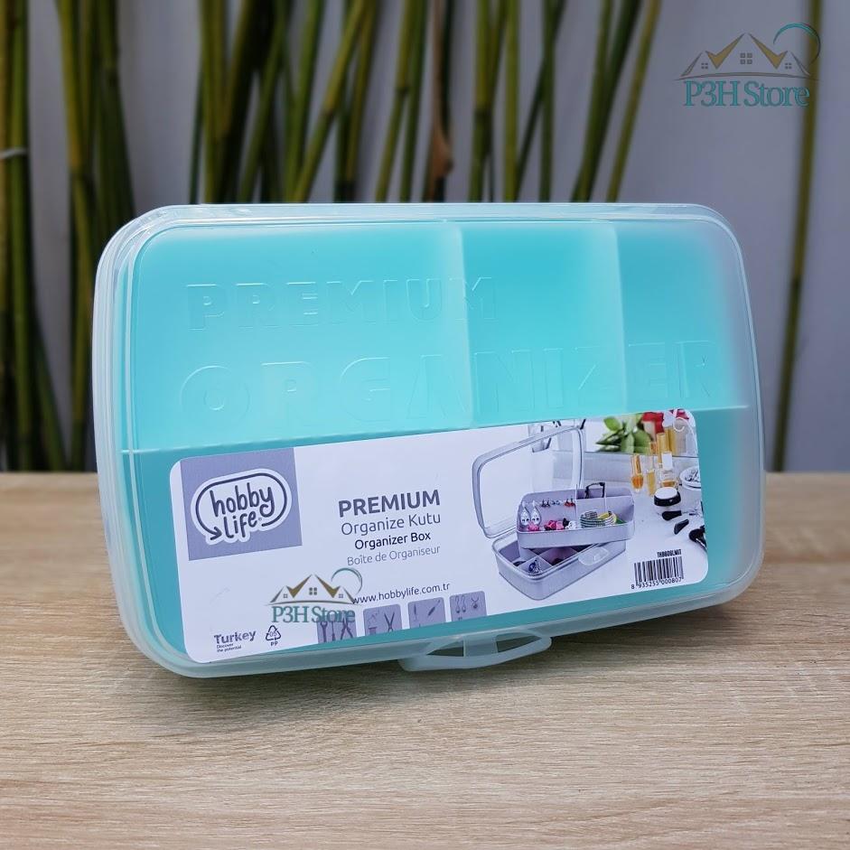 Hộp nhựa đa năng Lock&Lock Hobby Life khay chia ô 2 tầng THB606