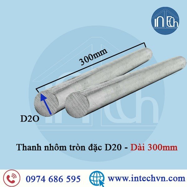 Nhôm thanh tròn đặc a6061 hq phi 20mm