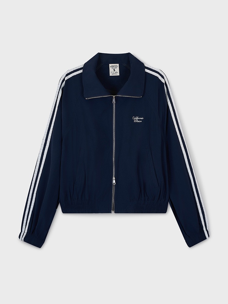 WHOAU Áo khoác nữ Eyelet Zip-up Jacket_WHJJG2364F
