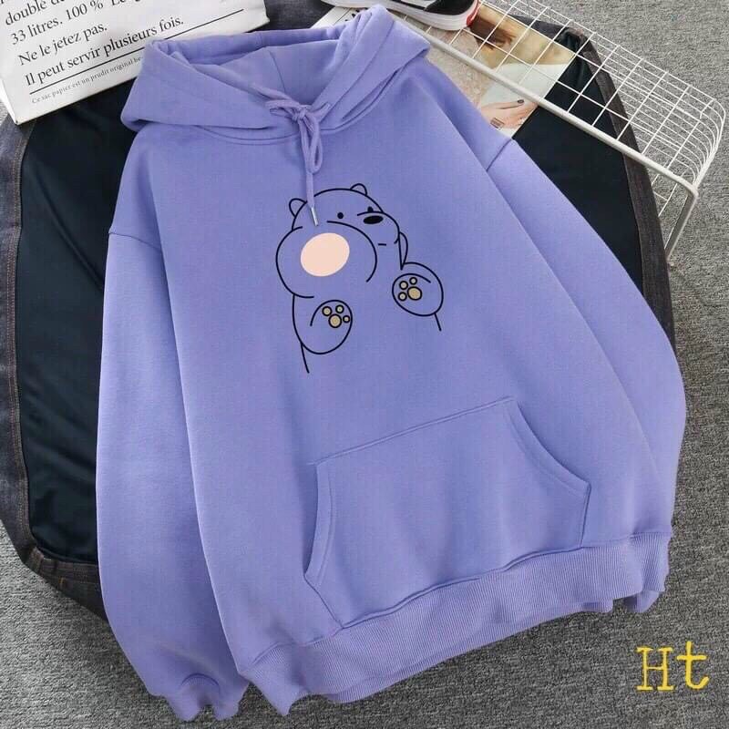 [ Voucher 50k Freeship Max 0 đồng toàn quốc ]  ÁO SWEATER ÁO HOODIE ÁO NỈ ÁO NỈ BÔNG IN GẤU NHIỀU MÀU