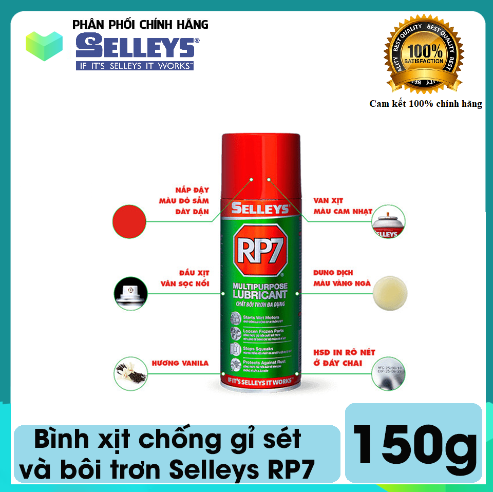 Bình xịt chống gỉ sét và bôi trơn Selleys RP7 150g