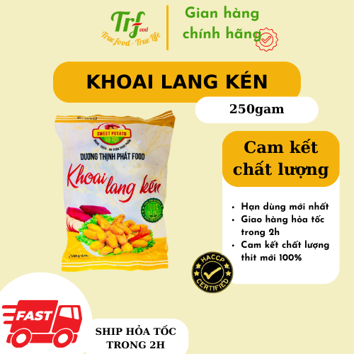 Khoai lang kén gói 250g chiên, rán ăn vặt, tiện lợi, dễ làm cho trẻ tại nhà