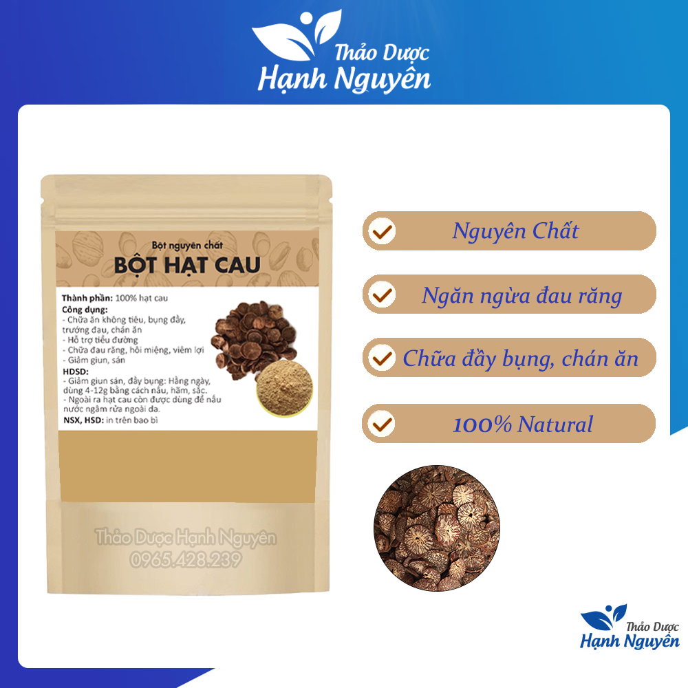 Bột hạt cau rang thơm 500g - Thảo dược hạnh nguyên