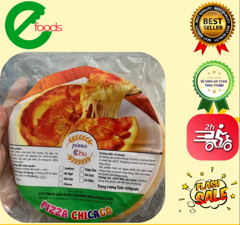 Pizza phô mai thập cẩm thơm ngon béo ngậy loại 1