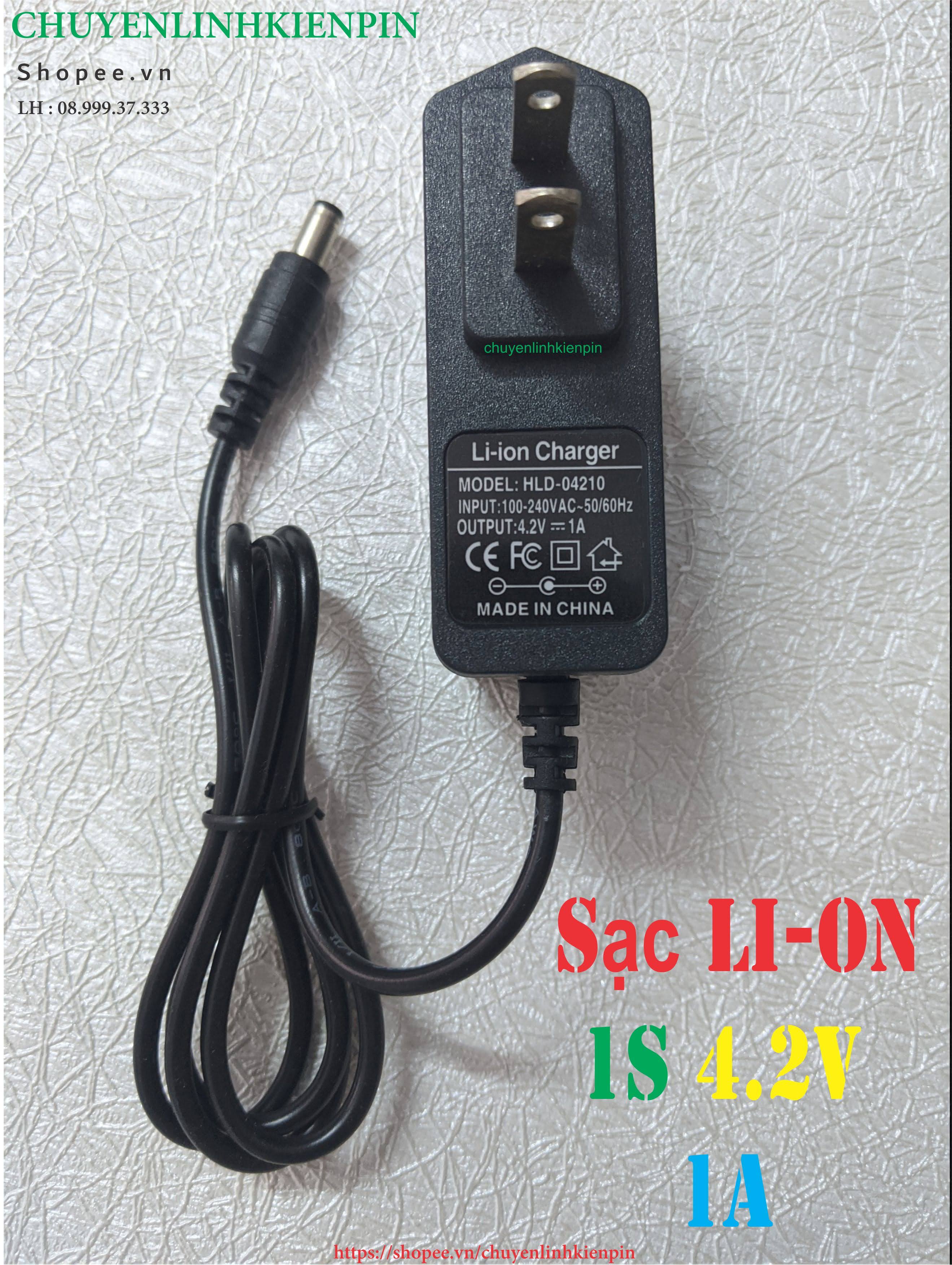 [HCM]Sạc pin Li-on 1s 4.2V 1A có đèn ( BL64 8 )