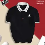 Áo thun POLOMAN 32 PHỐI CỔ nam nhiều màu cổ bẻ BASIC CVC vải cá sấu co dãn thanh lịch