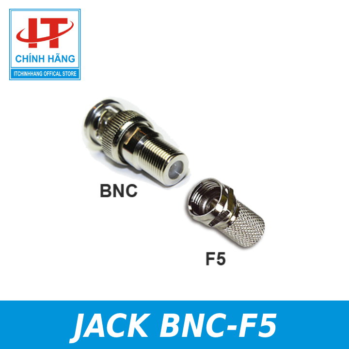 Bộ Jack BNC và F5 dùng để kết nối camera gồm 2 Đầu BNC và 2 Đầu F5