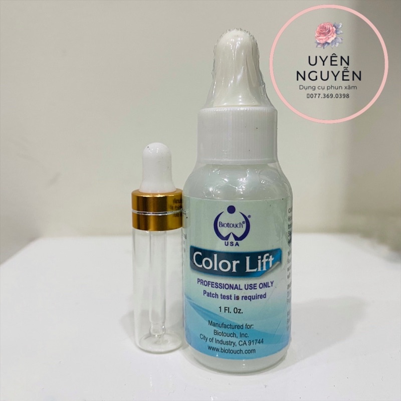 Chai chiết Color lift / Dung dịch xoá xăm Color lift chai chiết 5ml