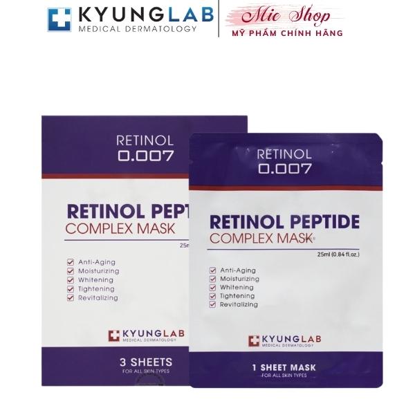 Retinol, mặt nạ retinol KyungLab 25ml tái tạo da mặt, Retinol Peptide Complex Mask trắng da, săn chắc, căng mịn ,Mieshop1803