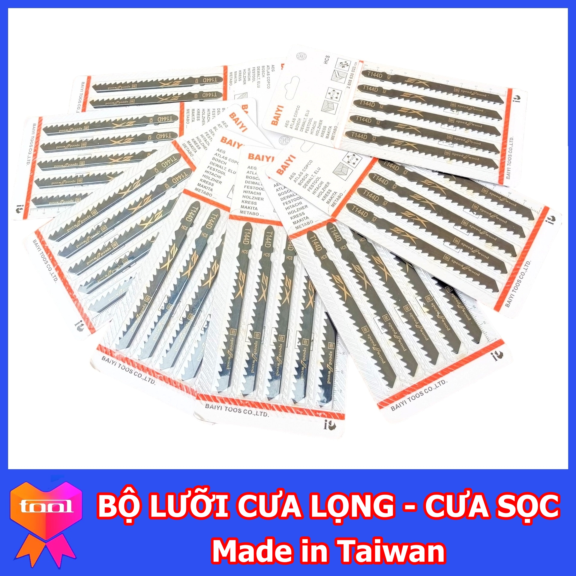 Lưỡi cưa lọng hợp kim Speed for Wood T144D cho máy cưa lọng , Đài Loan