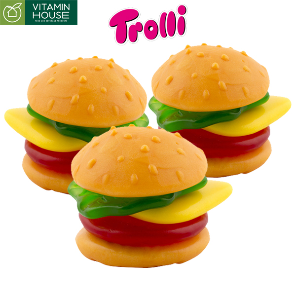 [HCM]Combo 5 Kẹo Dẻo Hamburger Trolli Mini Burger 10g [Vitamin House]