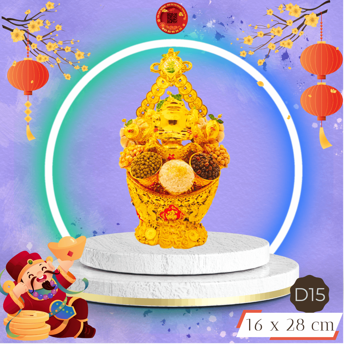 Tháp Tỏi Phong Thủy Đậu Ngũ Sắc Mua May Bán Đắt - TỎI CÁT TƯỜNG