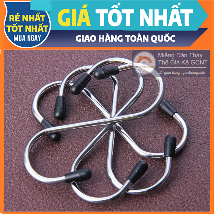 4 MÓC TREO CHỮ S (INOX BỌC 2 ĐẦU)