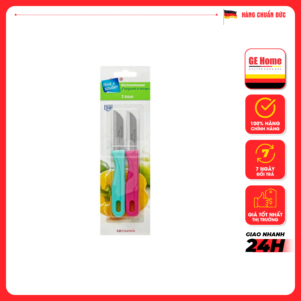 Set 2 dao gọt tỉa hoa quả solingen