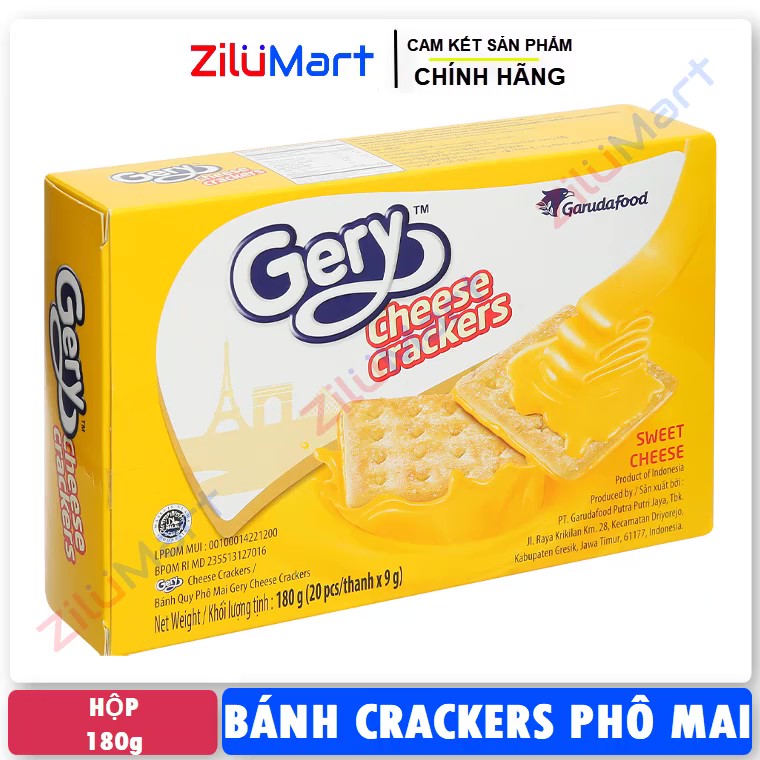 Bánh cracker phô mai Gery hộp 180g
