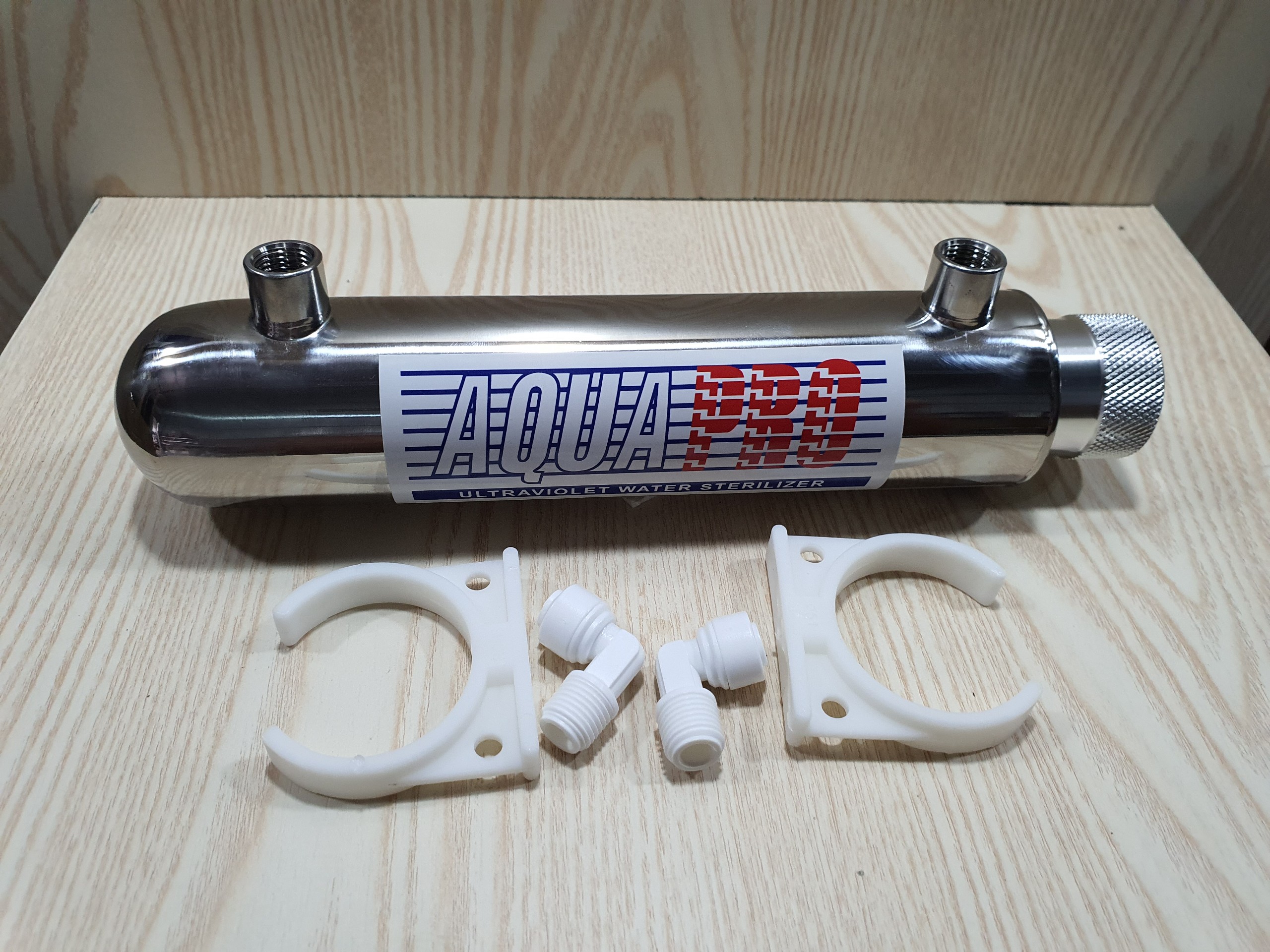 Vỏ inox đèn uv diệt khuẩn 11w, 14w, 21w, 29w aquapro dùng trong máy lọc nước