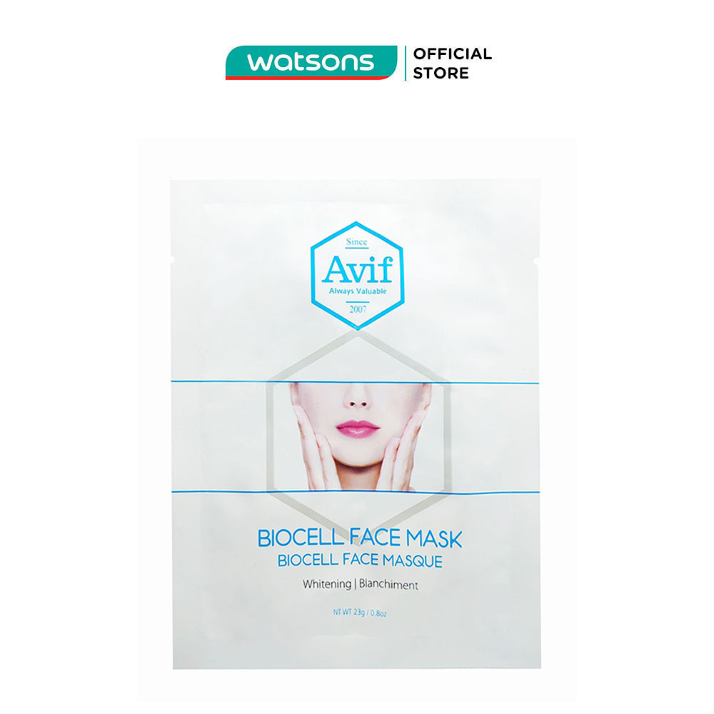 Mặt Nạ Avif Biocell Whitening Face Mask Dưỡng Trắng Da 23g