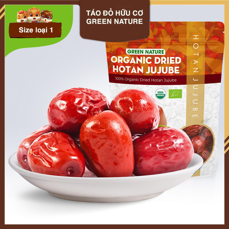 Táo đỏ hữu cơ tân cương, size lớn 500g, hotan