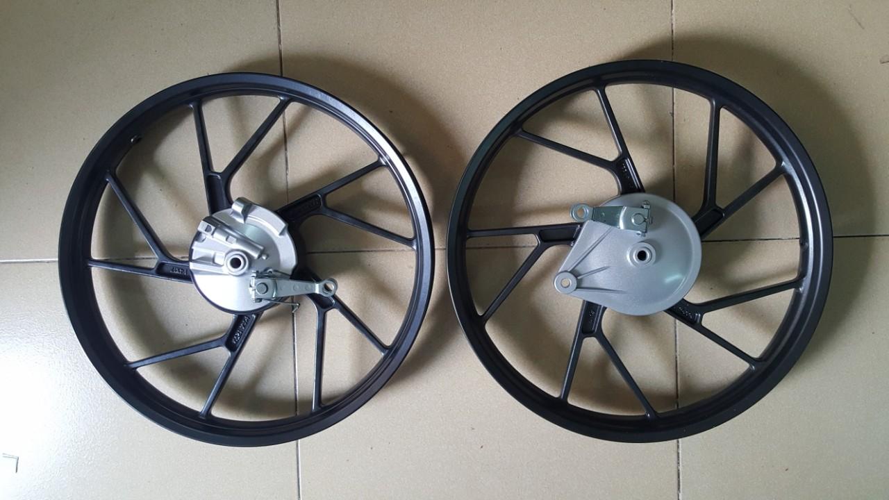 Mâm raider thắng đùm trước sau phanh cơ full má đùm trước sau lắp các đời xe honda 2 thắng đùm phanh cơ msp *2051