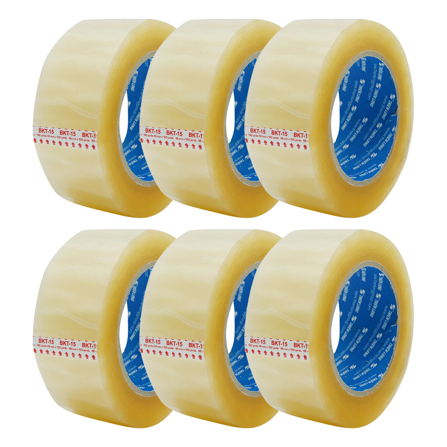 [Cuộn Bự-Tiết Kiệm] Băng Keo Trong Suốt-Siêu Dính [Dài 200yard Rộng 4.8Cm Nặng 300Gr Dày 2.3cm]
