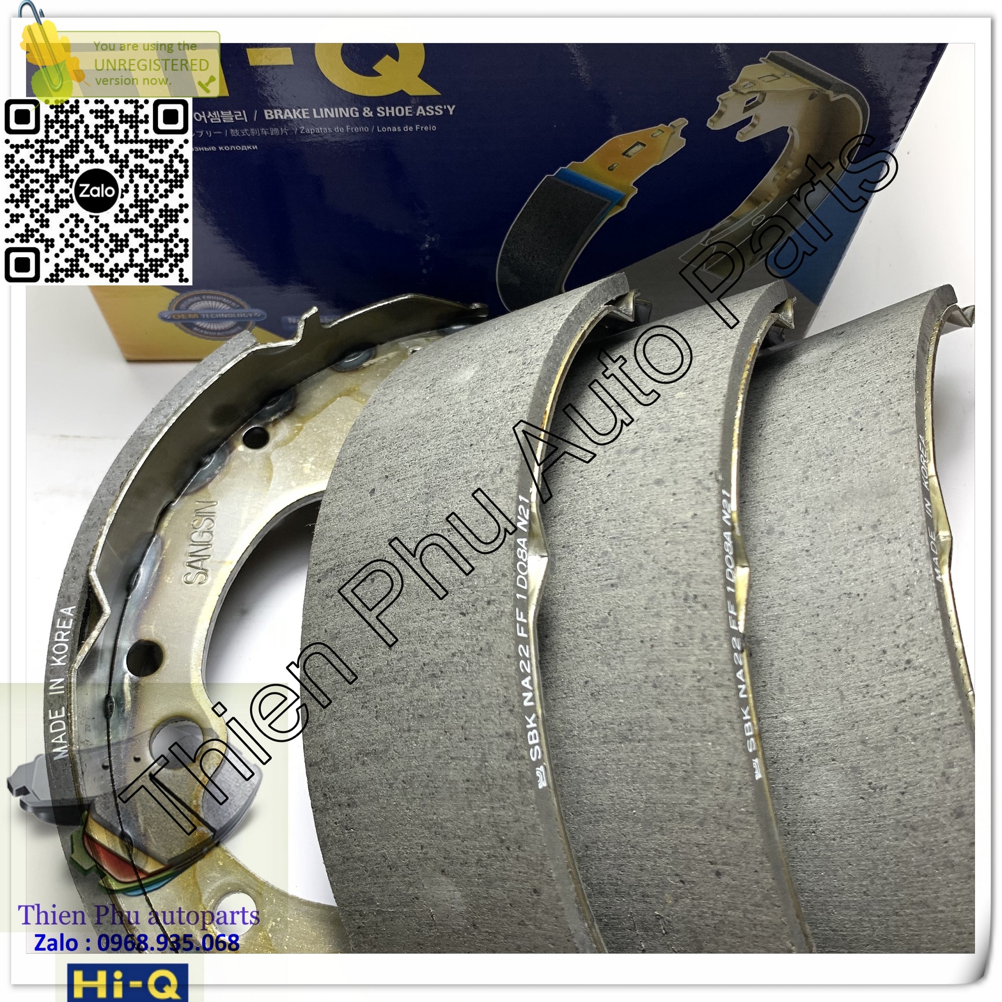 Brake pads genuine HI-Q for Hyundai 1.25T + frontier + Bongo 3 ( 1.4T)+ Kia K3000 + K2700 + K2500 + K165. Clogs rear brake. OEM brake shoe:: 44060hc625 S02A26310A S02A49380 S08526310 S08526330 S08549380 S0YA2638Z S3YA2638ZA SEZ92638Z SGY22638Z