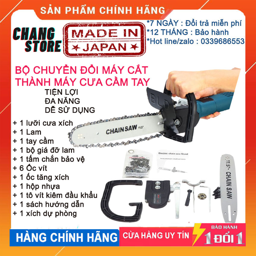 [HCM][ HÀNG LIÊN DOANH - SALE OF 50% ] BỘ LAM XÍCH CHUYỂN ĐỔI MÁY MÀI THÀNH MÁY CƯA    LƯỠI CƯA XÍCH MINI GẮN MÁY MÀI 11.5mm - LƯỠI CƯA MINI  CHAIN SAW - LƯỠI CƯA GỖ CAO CẤP THEO CÔNG NGHỆ JAPAN