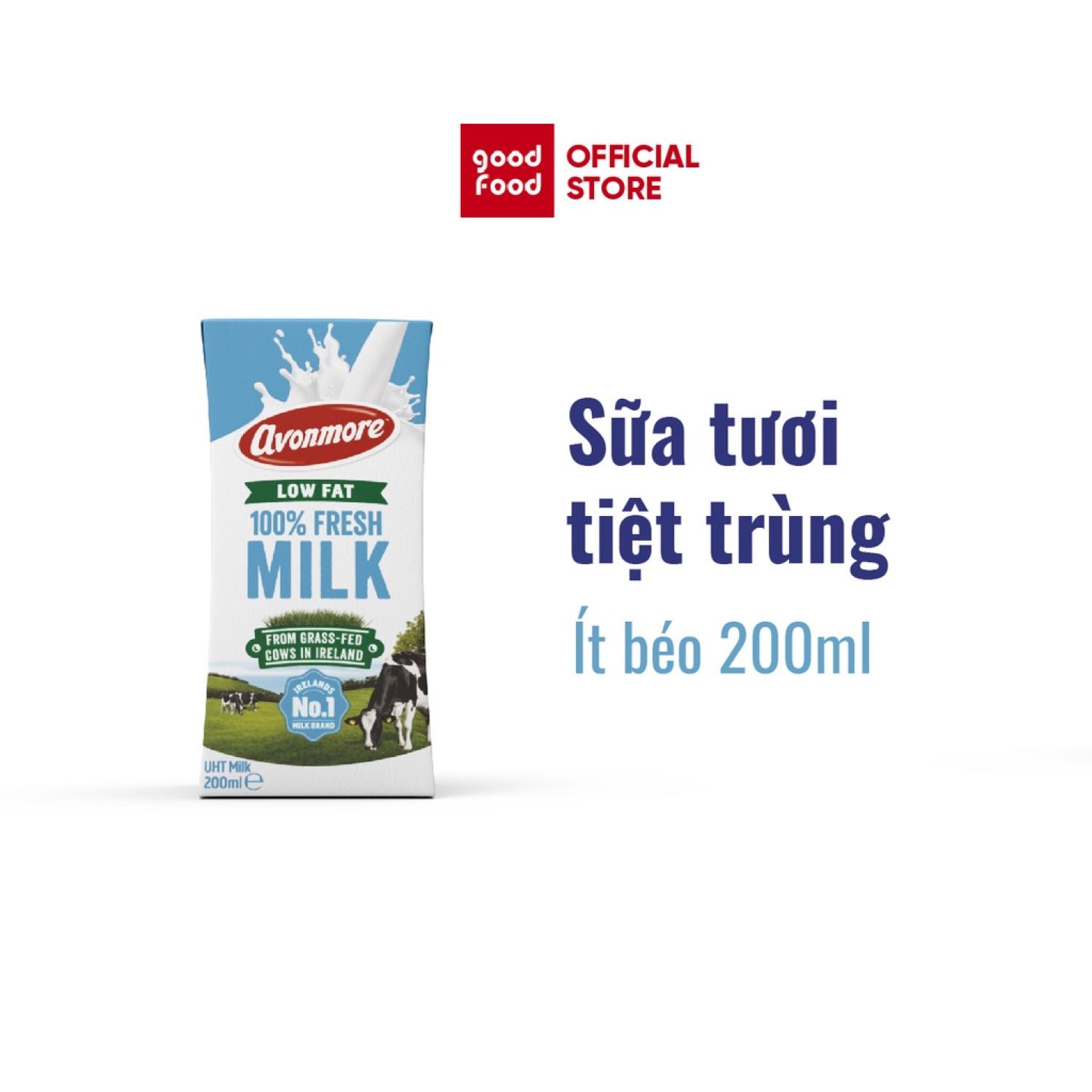Sữa tươi tiệt trùng ít béo Avonmore 200ml Avonmore UHT Low fat 1.5%