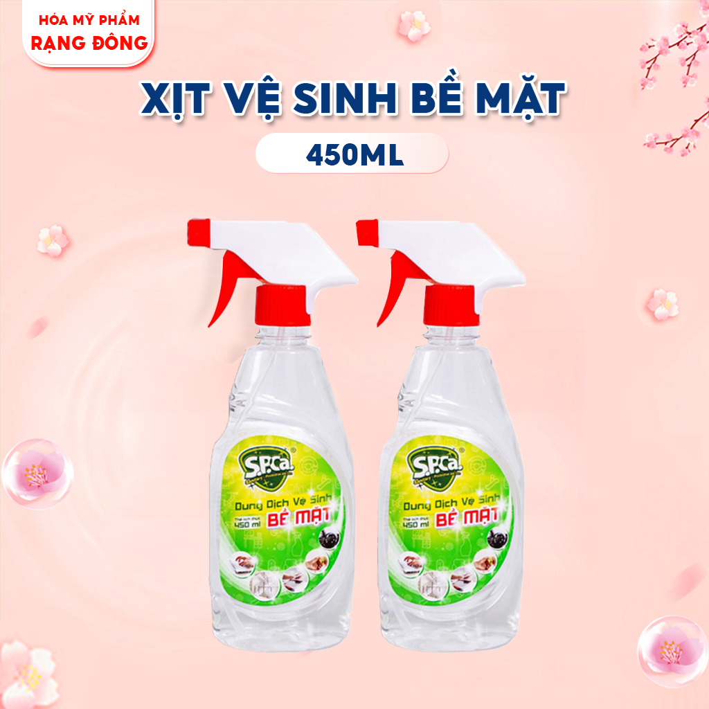 Dung dịch xịt vệ sinh bề mặt kháng khuẩn SPCA 450ml đa năng