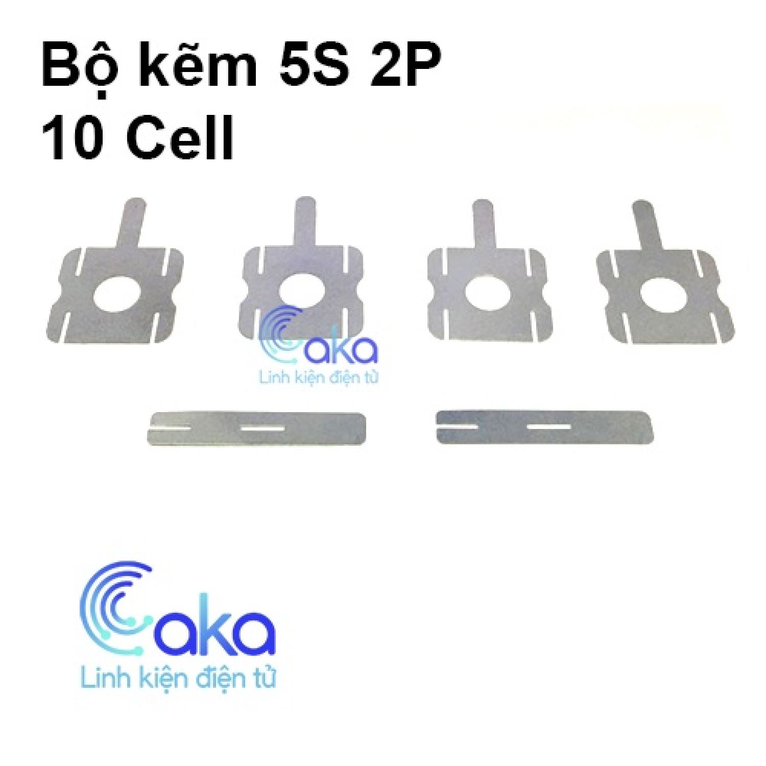 Bộ kẽm hàn cell pin 5s 2p 10 cell pin 18650