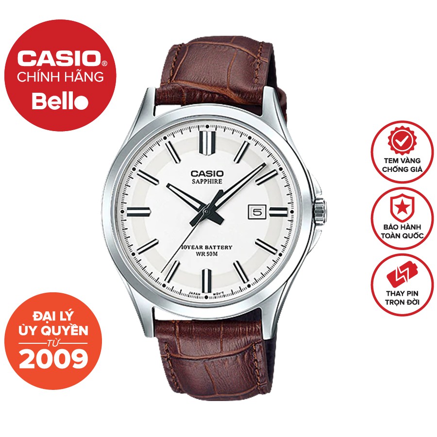 Đồng hồ casio nam mts-100l-7a bảo hành chính hãng 1 năm - pin trọn đời