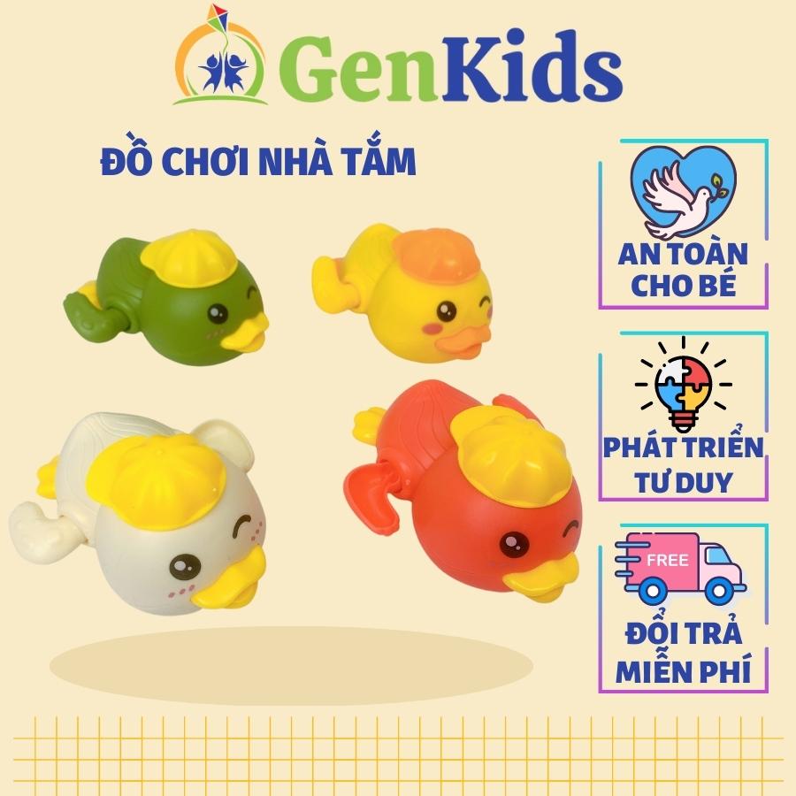 Đồ chơi nhà tắm cho bé hình chú vịt đội mũ dễ thương KIDONE vịt đội mũ thả bồn tắm, chất liệu nhựa ABS an toàn không độc hại