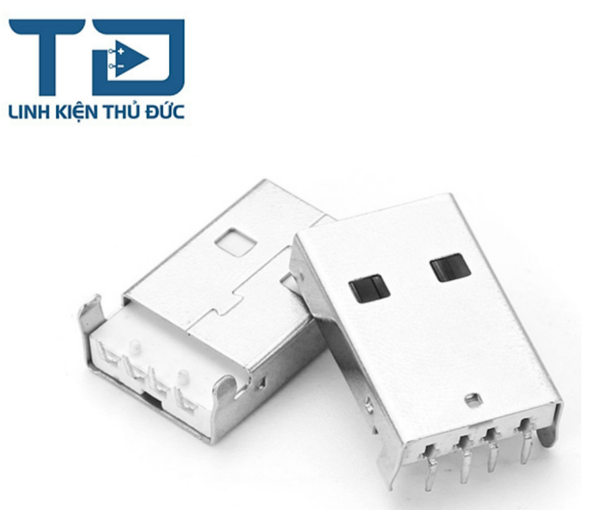 Cổng usb type a đực 2.0 4 chân cắm hàn board
