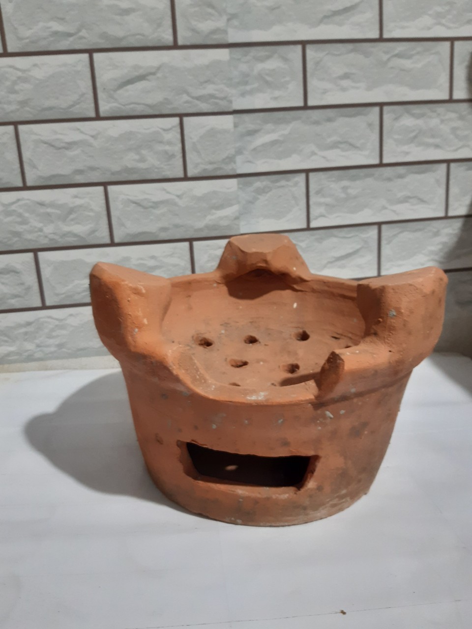 Lò đất  nấu củi, than C18*R26 cm