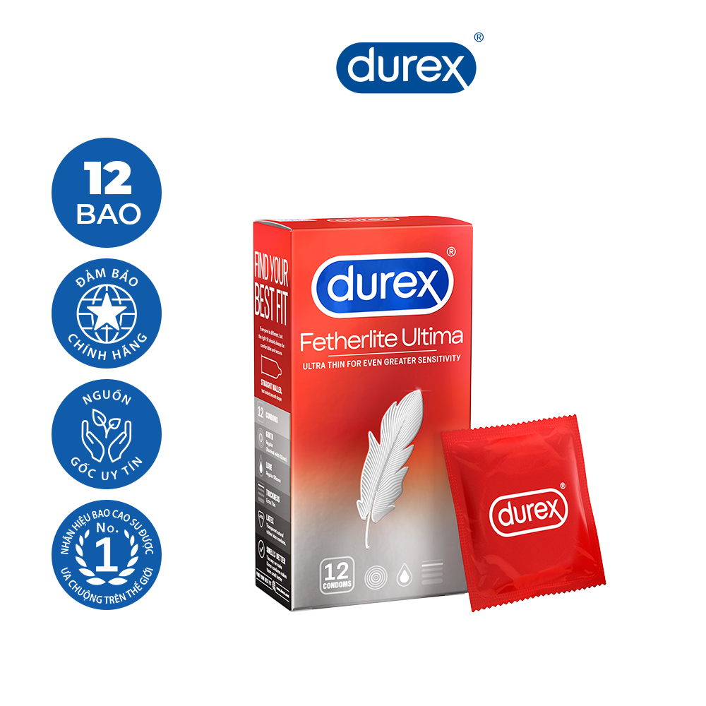 Bao cao su Durex Fetherlite Ultima Hộp 12 Bao