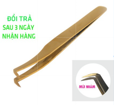 Nhíp volume vàng gắp mi , dụng cụ nối mi