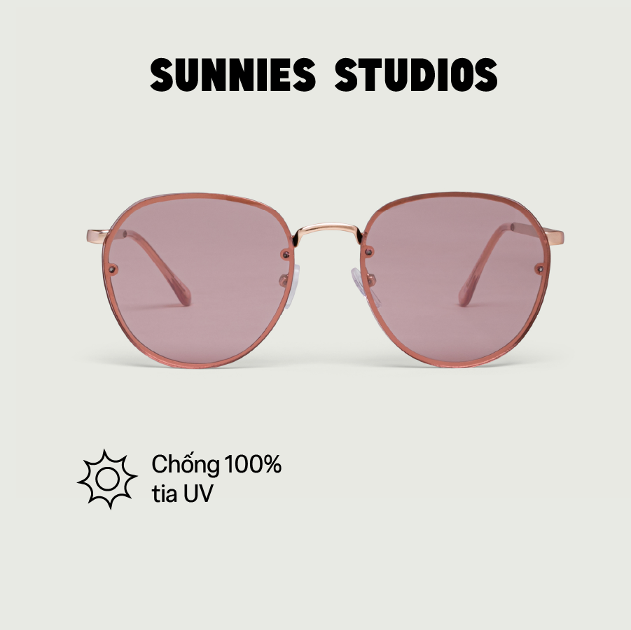 Kính mát Sunnies Studios Gọng Tròn Zuma in Tawny