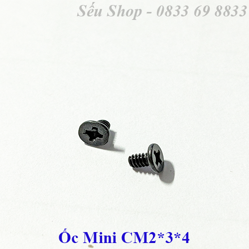 Combo 10 ốc mini cm 24 màu trắng / đen