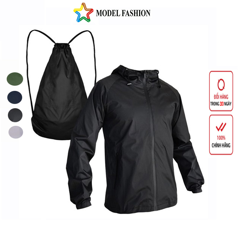 ÁO KHOÁC DÙ NAM Model Fashion CHUYỂN ĐỔI THÀNH BALO 2 TRONG 1  CỰC CHẤT - AKBL1