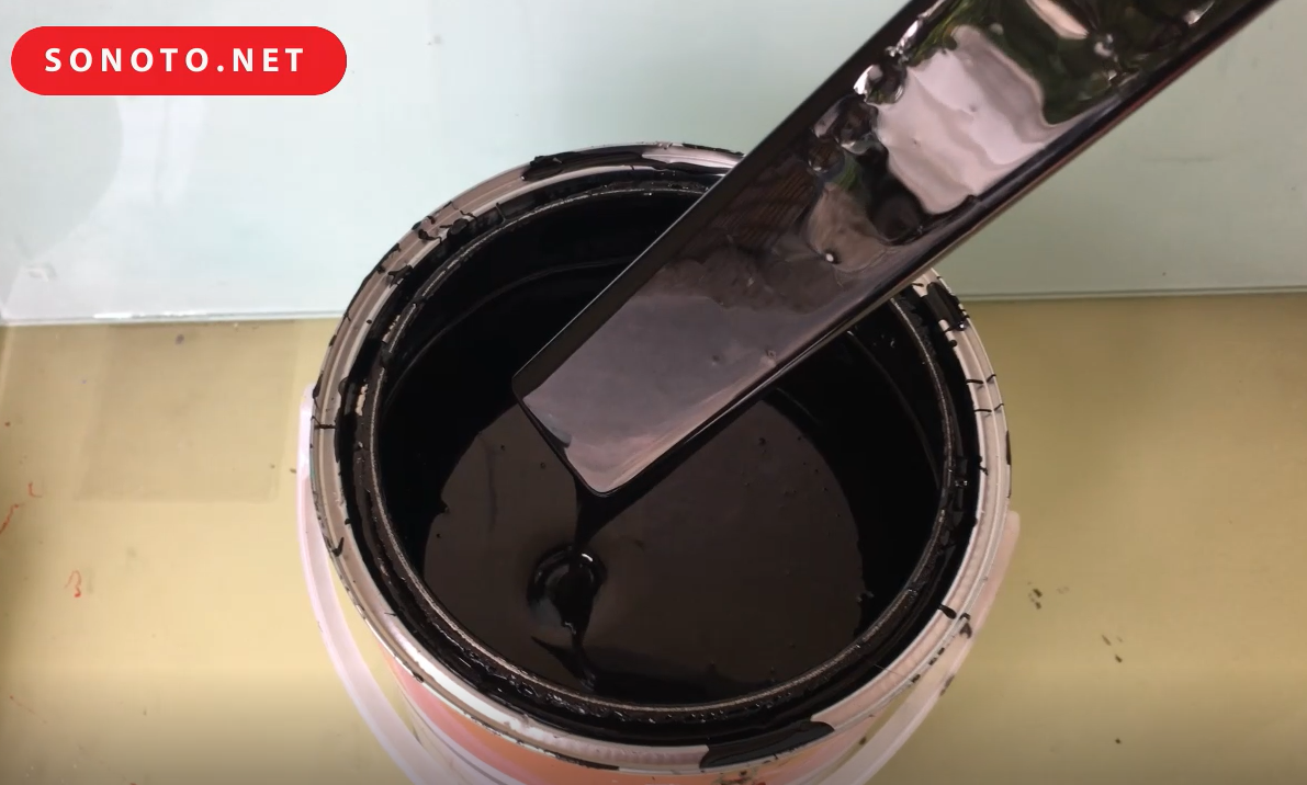 Sơn ô tô xe máy màu Đen 2k tự bóng Auto paint đóng lon 1kg