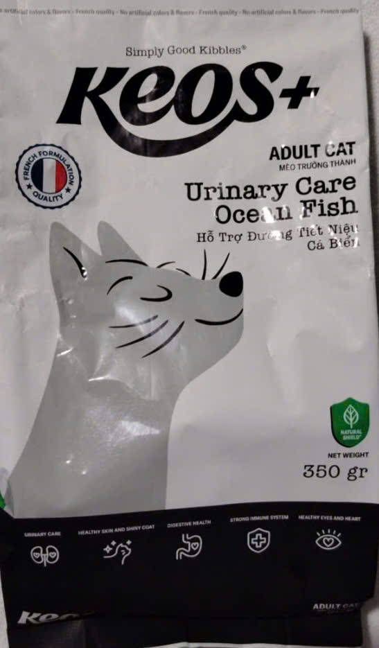 Thức ăn hạt cho mèo KEOS+ Urinary Care– Túi 350g – Mèo trưởng thành