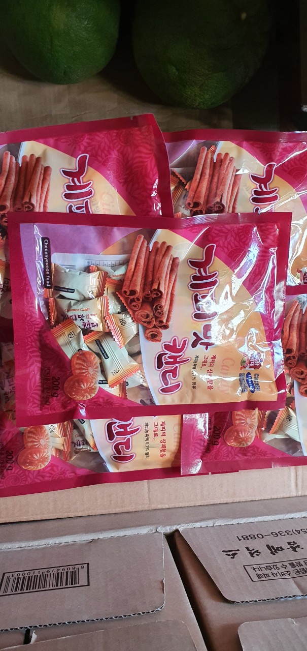 Kẹo quế cứng hàn quốc 200g