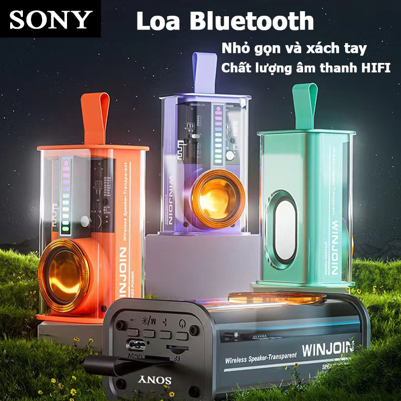 Sony Loa Bluetooth Mini Không Dây Bass Mạnh Loa Bluetooth Mini Trong Suốt không dây,Loa blue tooth nhỏ gọn, loa bỏ túi bass mạnh, âm trầm cực chất