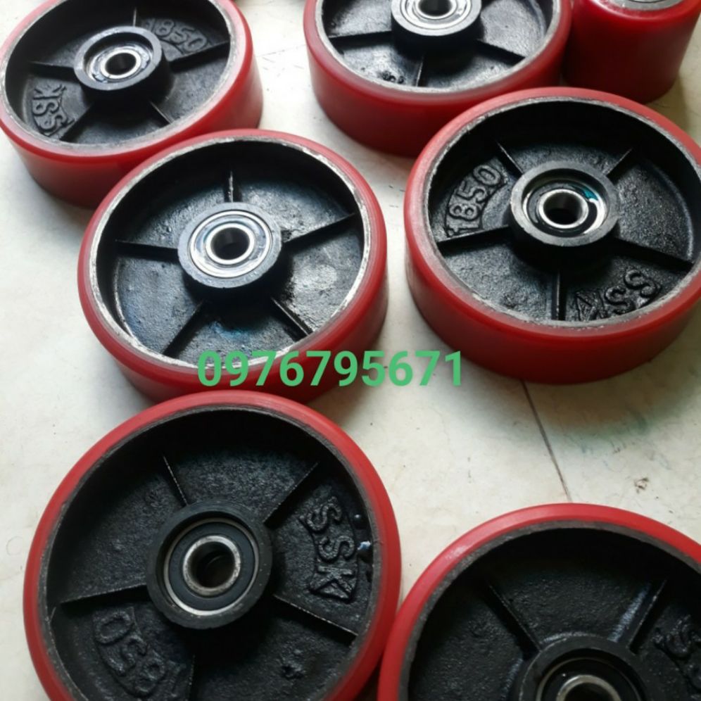 Bộ 2 bánh xe nâng tay 180×50 bac đan 6204