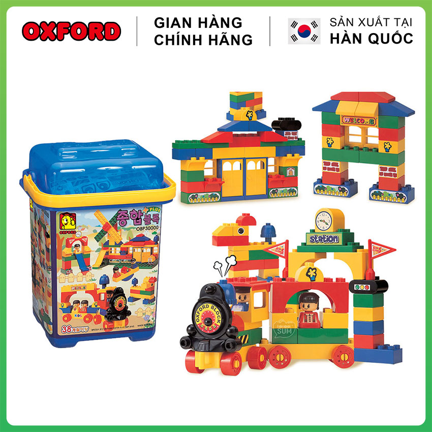 Đồ Chơi Trẻ Em Lắp Ráp - Lego City Xây Dựng Thị Trấn Oxford OBP2041 gồm 110 Chi Tiết Cỡ Vừa - Nhựa ABS Nhập Khẩu 100% cho bé 3 tuổi | Handskid