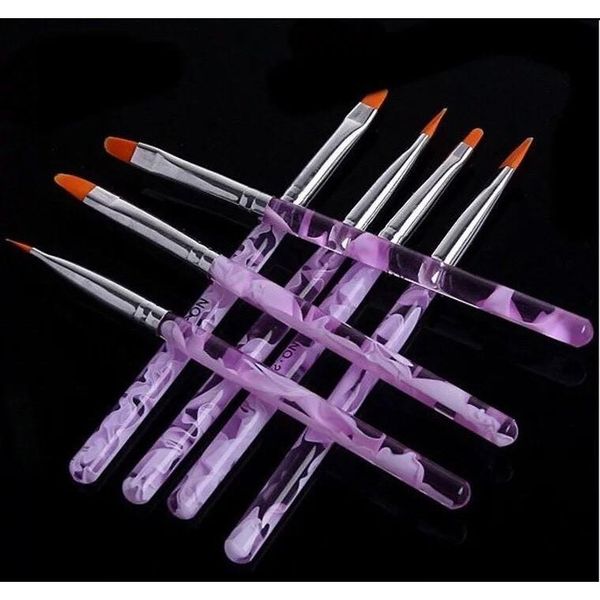 Set 7 cây cọ đắp bột size 2-4-6-8-10-12-14 -phụ kiện nails minh anh