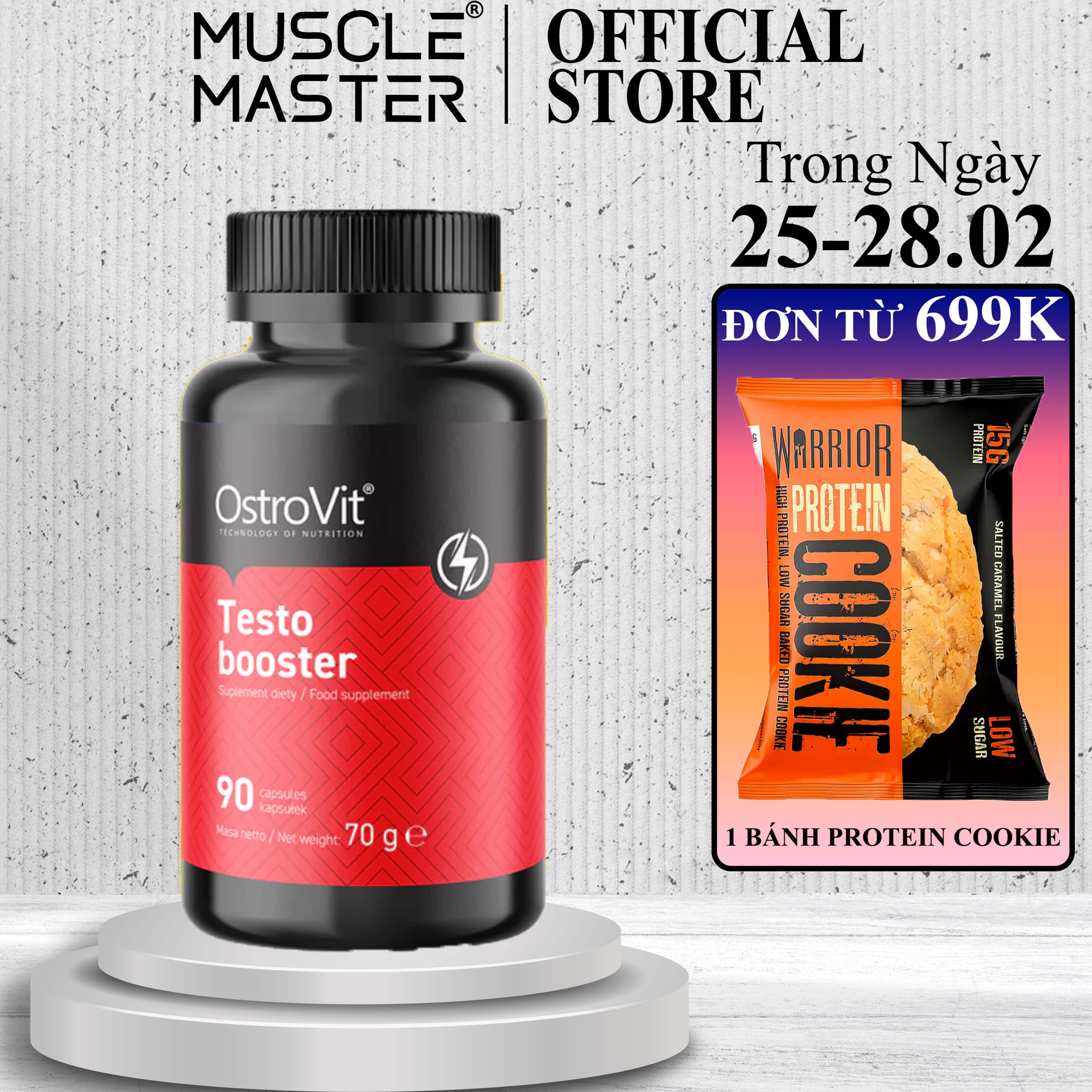 [HCM]Thực Phẩm Bổ Sung Tăng Test Ostrovit Testo Booster 90 Viên