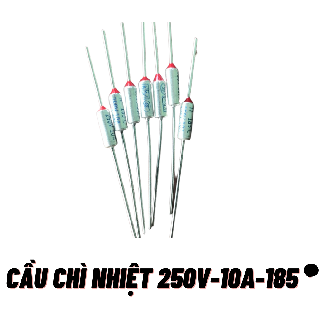 10 cái cầu chì nhiệt nồi cơm điện 10a 250v 165 - 185 độ