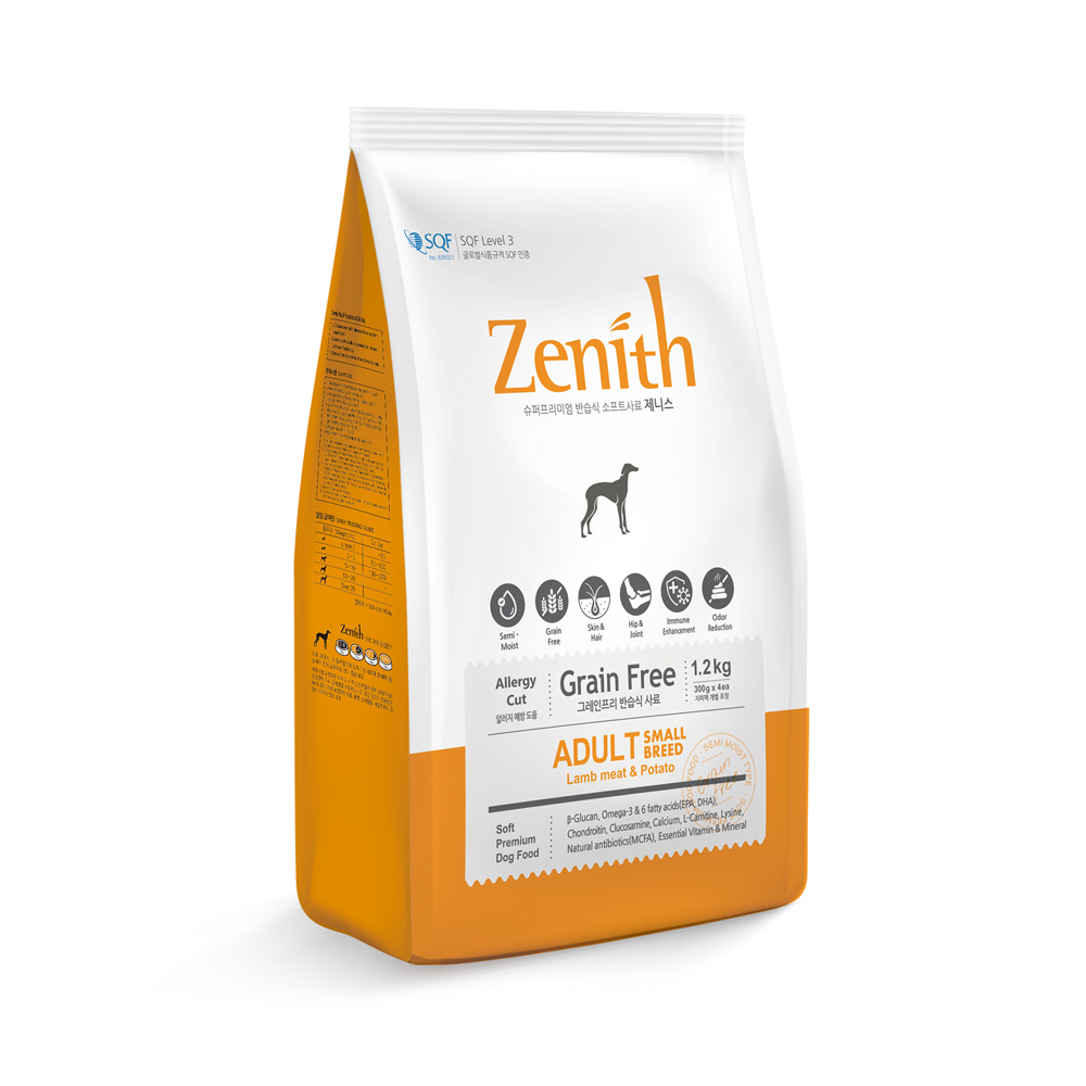 3KG THỨC ĂN HẠT MỀM CHÓ TRƯỞNG THÀNH ZENITH ADULT (giao 6 túi 500gr)